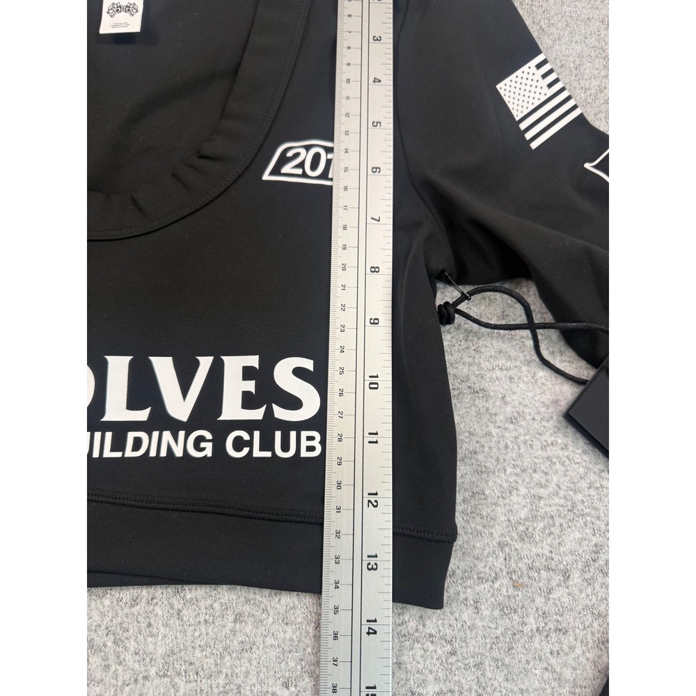 Darc Sport Wolves Bodybuilding Club Long Sleeve Crop Top Black Limited 327/500 M - Picture 4 of 4